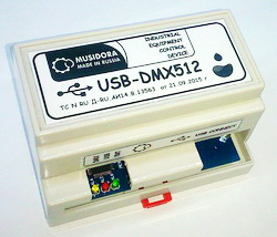 Преобразователь USB-DMX512 для работы с FONTANPLAY